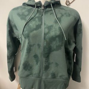 Old Navy active Army green full zip sweatshirt NWT size Large